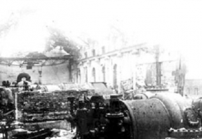 Germans blow up the working Power Plant 